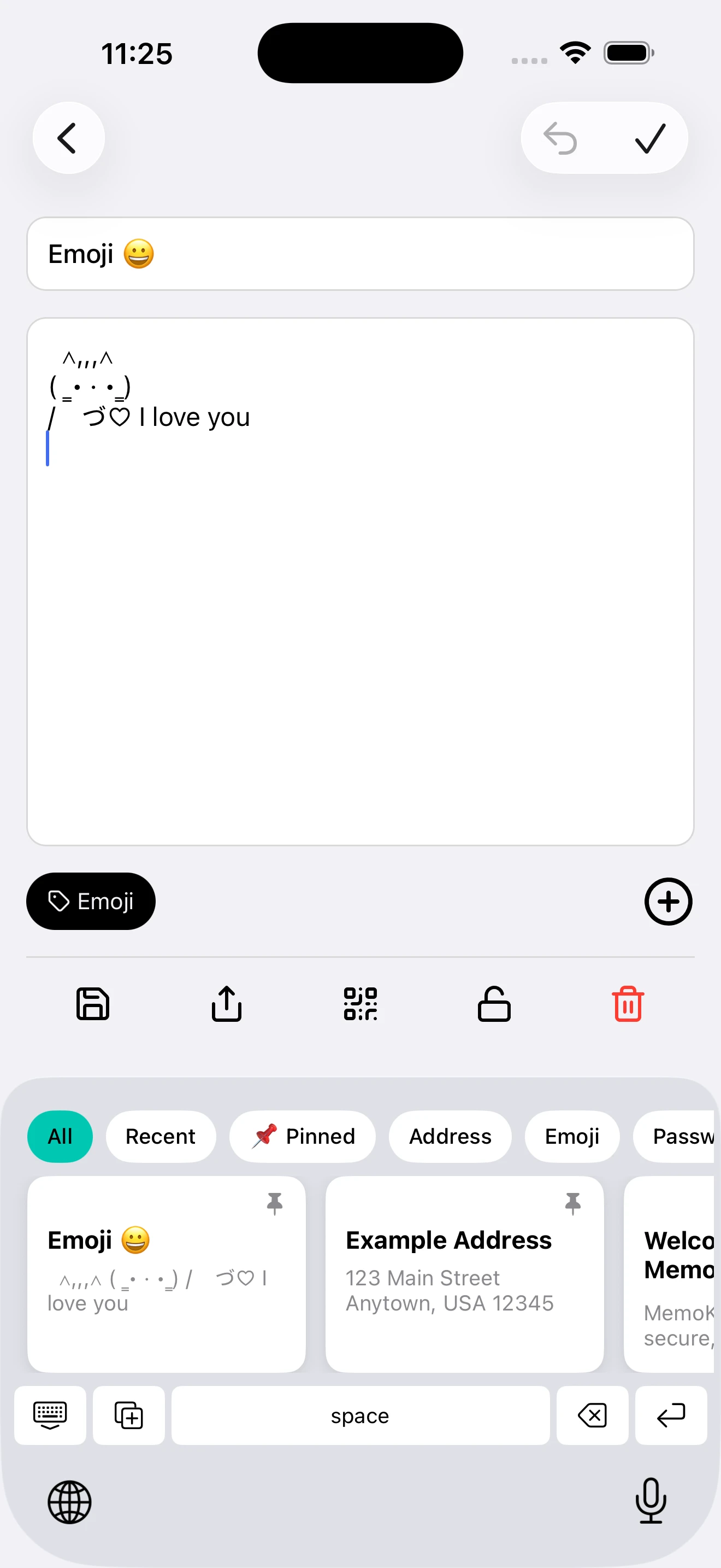 Notes on Keyboard