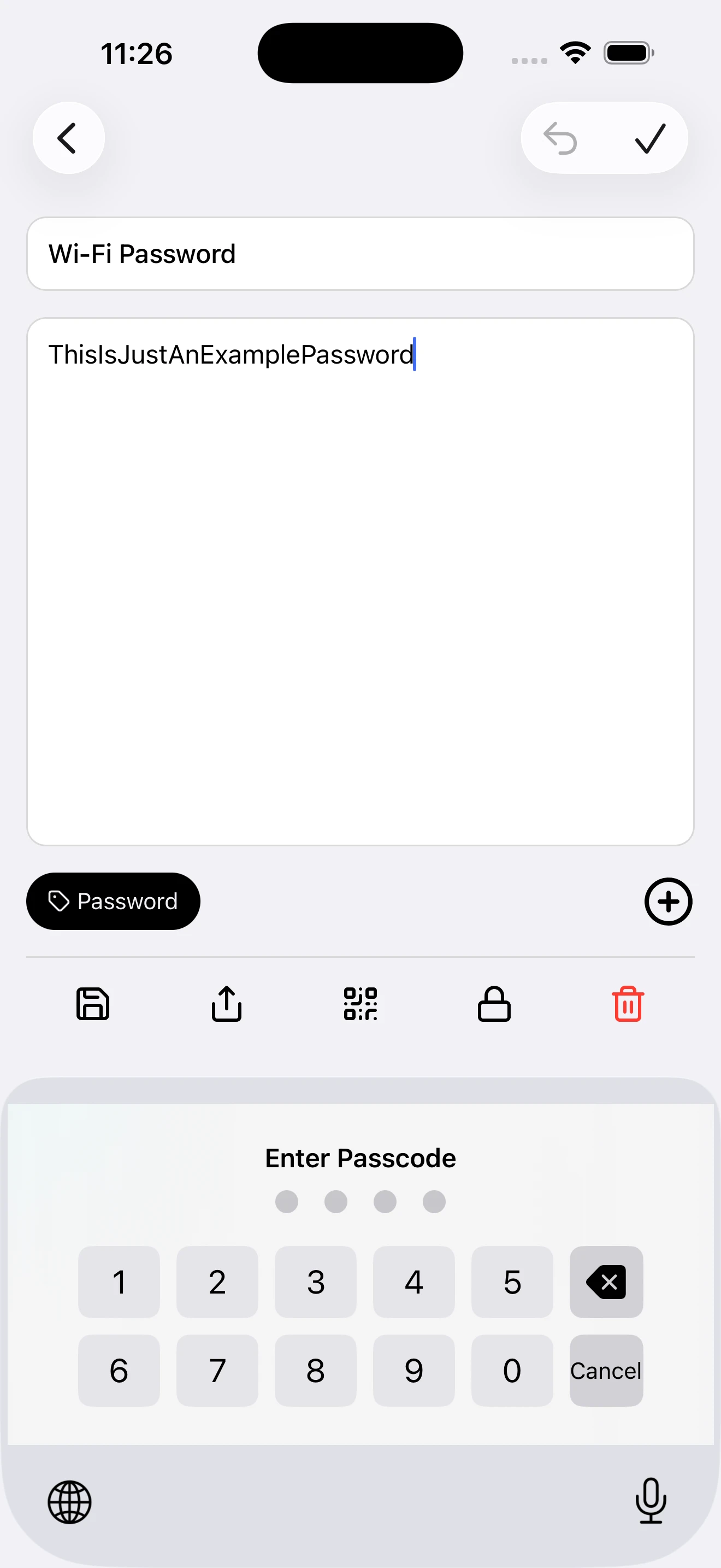 Lock Your Notes